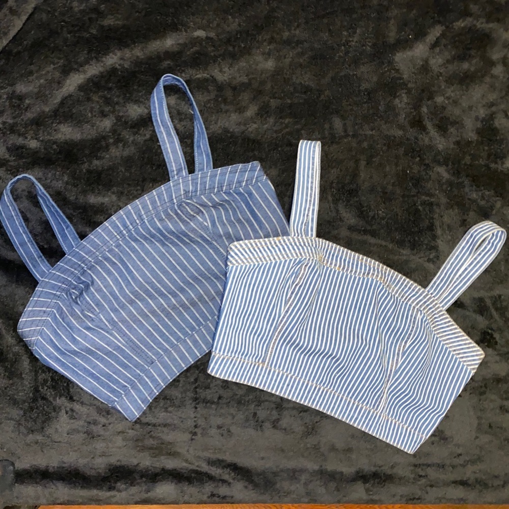 2 Denim Crop Tops 💙💙
